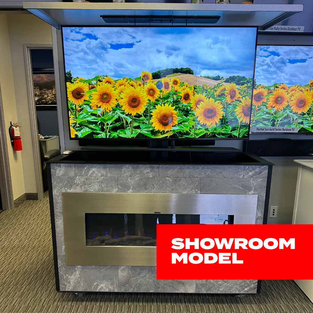 Custom Outdoor Lift Cabinet w/ 55