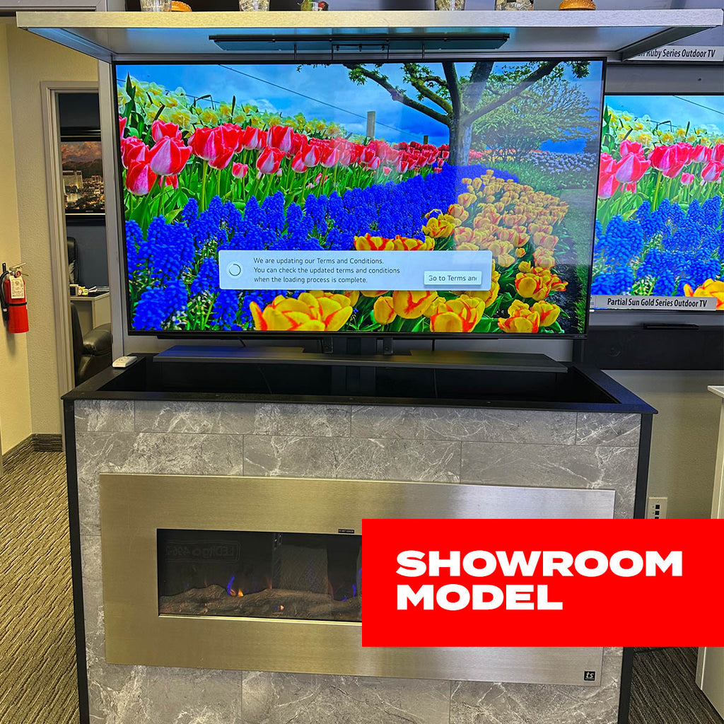 Custom Outdoor Lift Cabinet w/ 55